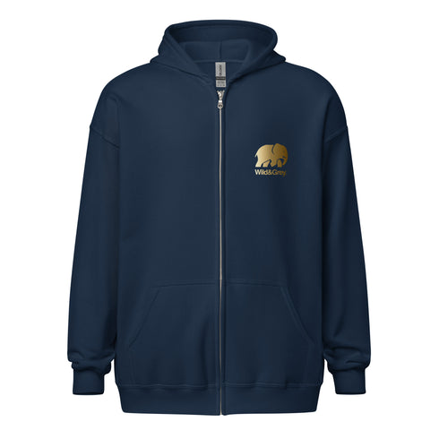 Elephant Conservation - Full Zip Womens Hoodie